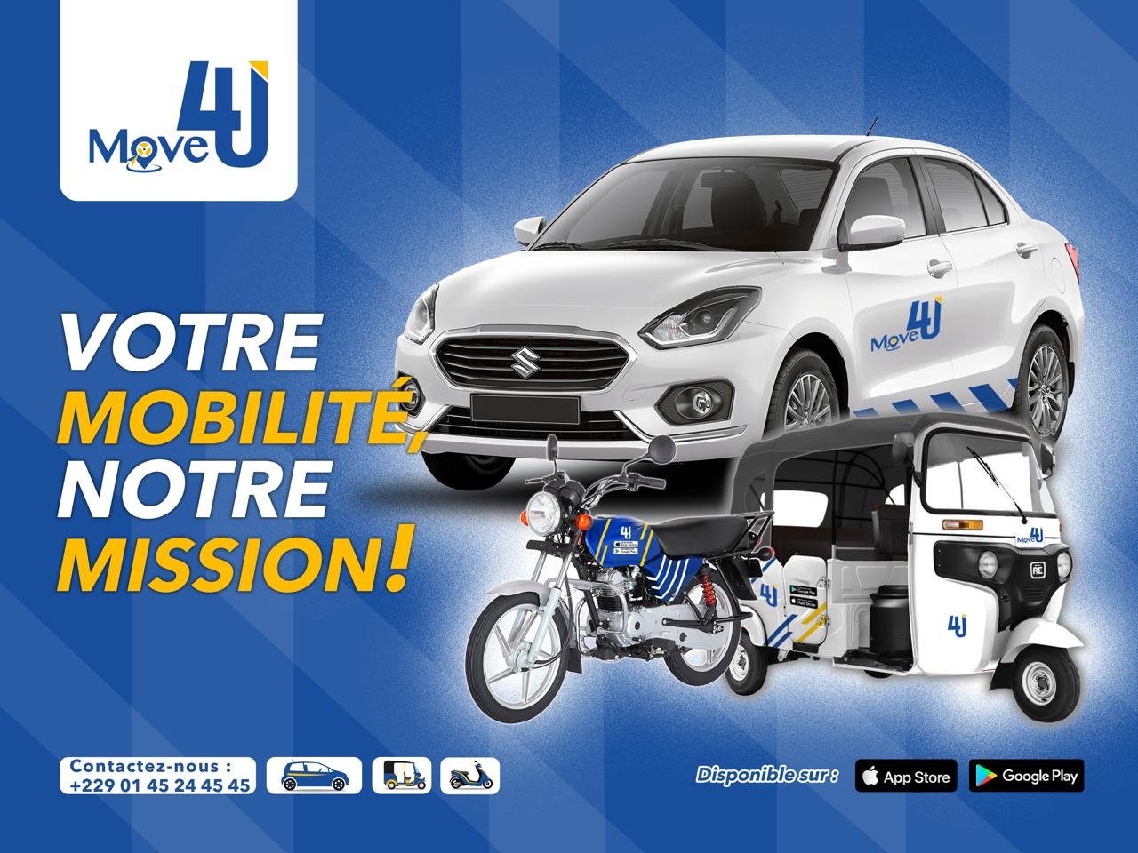 Application FOR YOU - Commandez transport et livraison à Cotonou